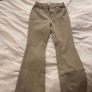 GAP Tan Flare Trousers